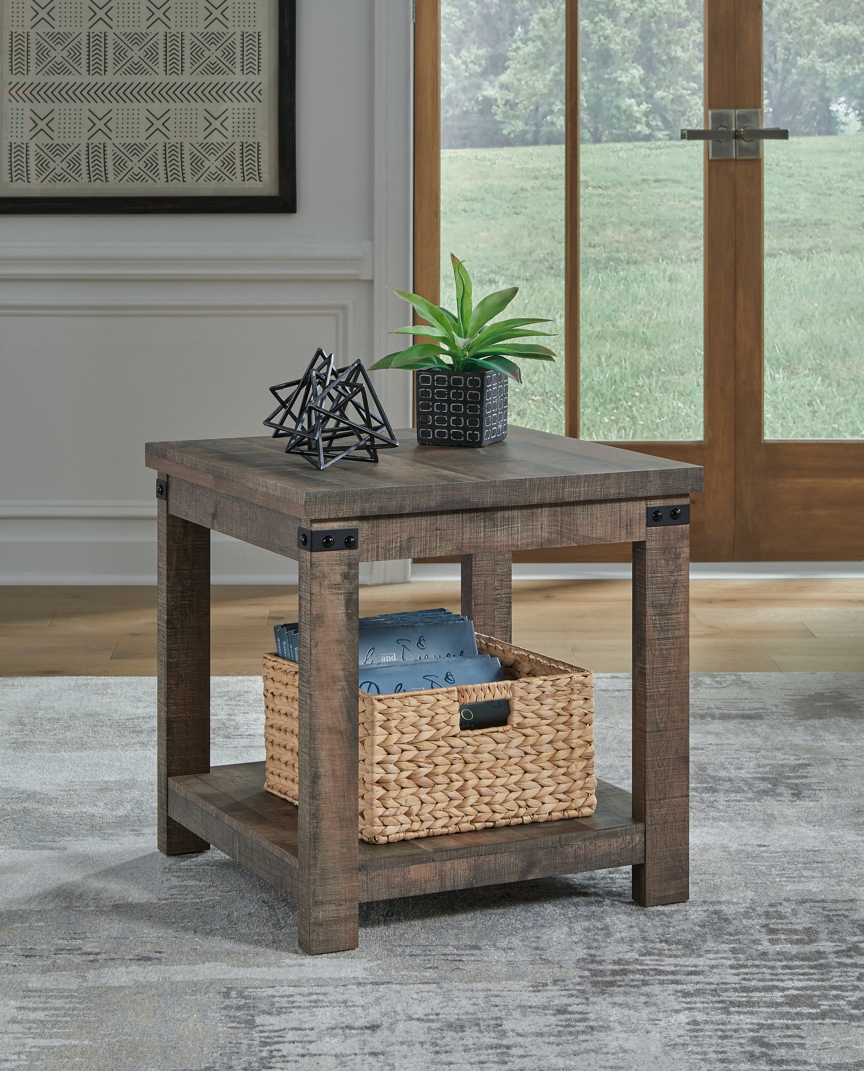 Diamond Furniture - Ashley Furniture - Hollum End Table - Square End Table - T466-2