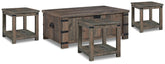 Diamond Furniture - Ashley Furniture - Hollum Coffee Table and 3 End Tables - Coffee Table and 3 End Tables - T466T2