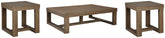 Diamond Furniture - Ashley Furniture - Cariton Coffee Table and 2 End Tables - Coffee Table and 2 End Tables - T471T1