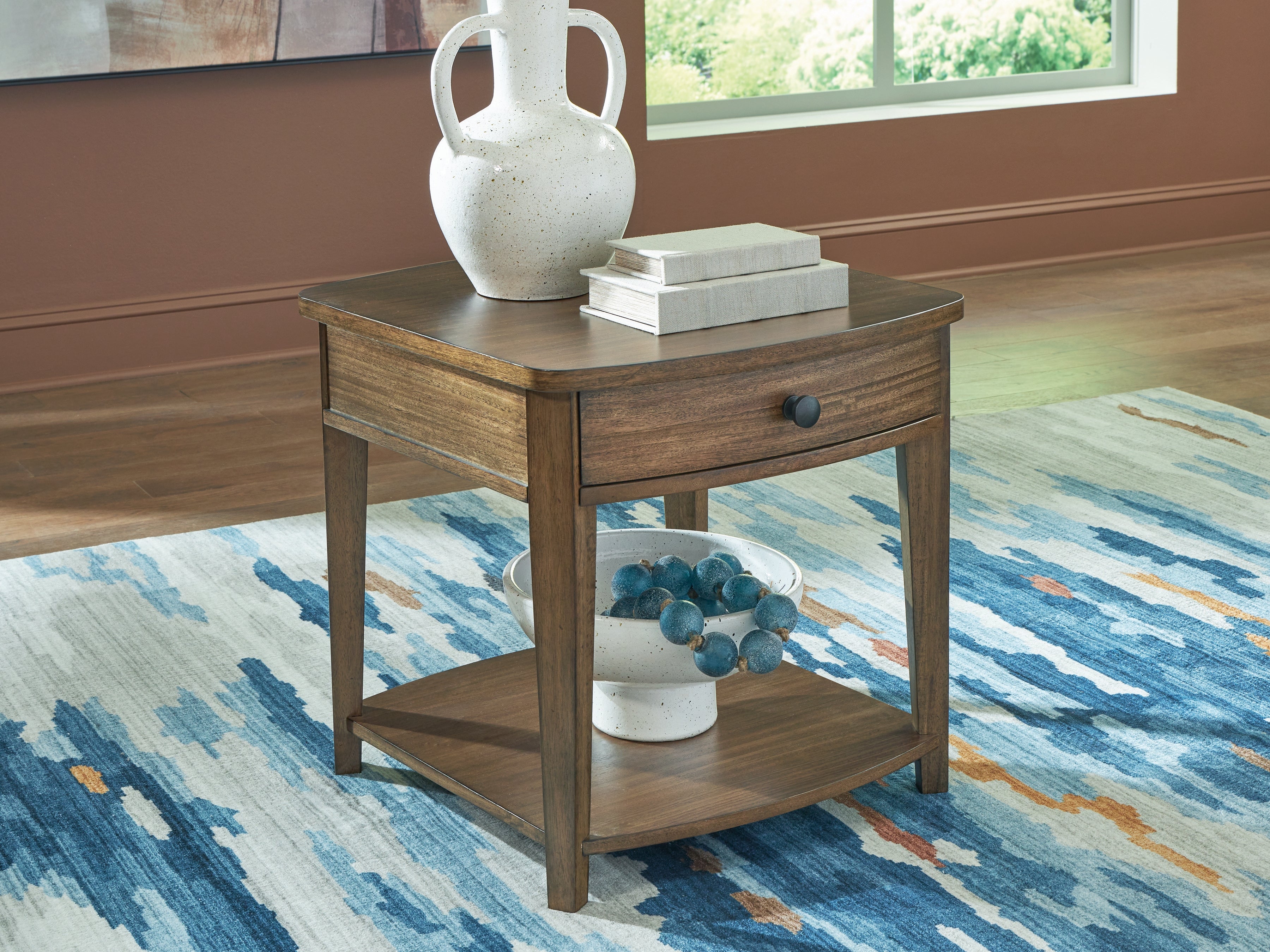 Diamond Furniture - Ashley Furniture - Burkbyer End Table - Rectangular End Table - T513-3