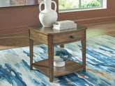 Diamond Furniture - Ashley Furniture - Burkbyer End Table - Rectangular End Table - T513-3