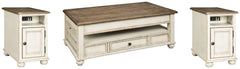 Diamond Furniture - Ashley Furniture - Realyn Coffee Table and 2 Chairside End Tables - Coffee Table and 2 Chairside End Tables - T523T1
