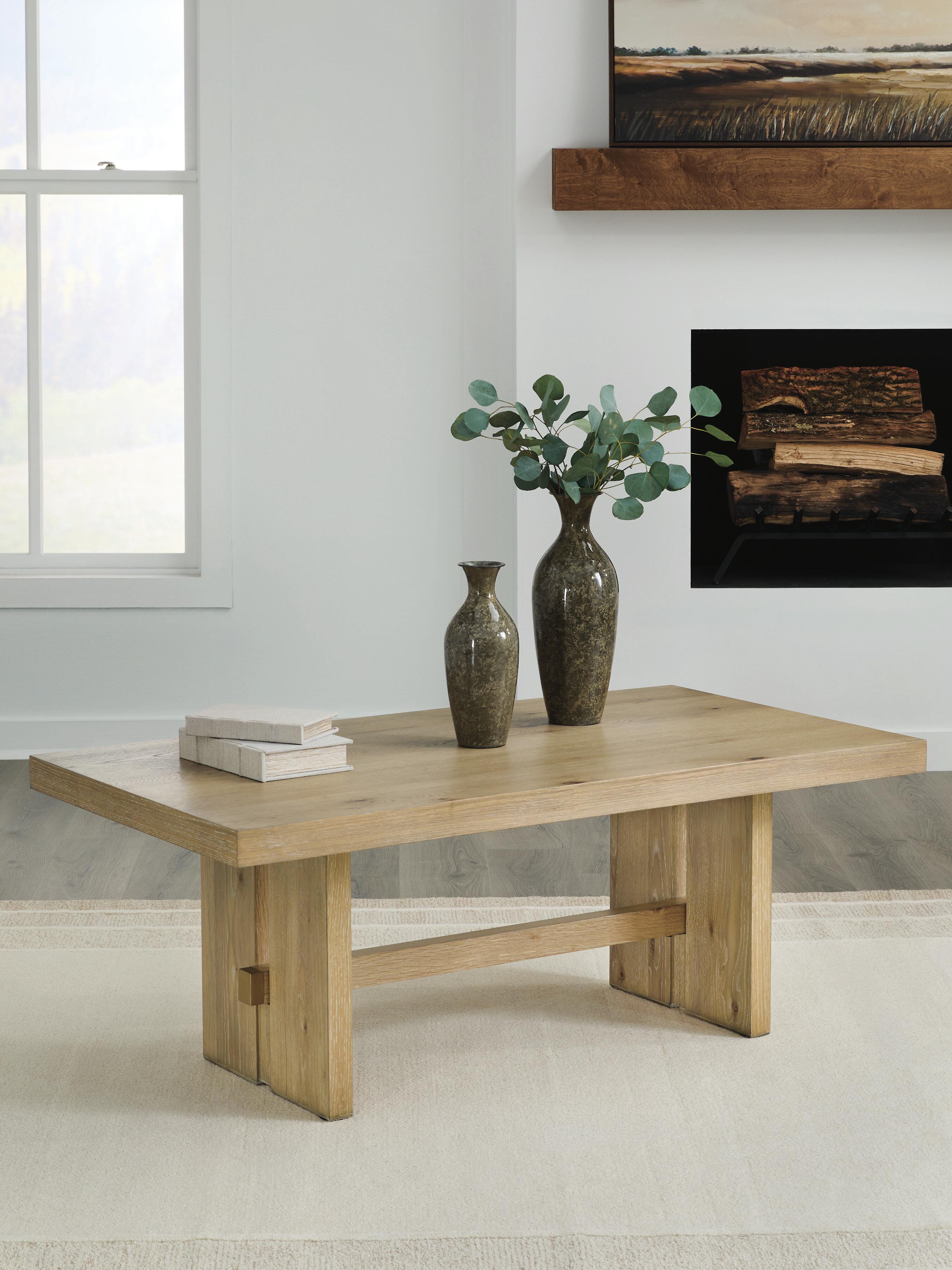 Diamond Furniture - Ashley Furniture - Crendlin Coffee Table - Rectangular Cocktail Table - T537-1