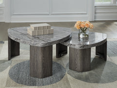 Diamond Furniture - Ashley Furniture - Surmour Stacked Coffee Table - Stacked Cocktail Table - T600-0