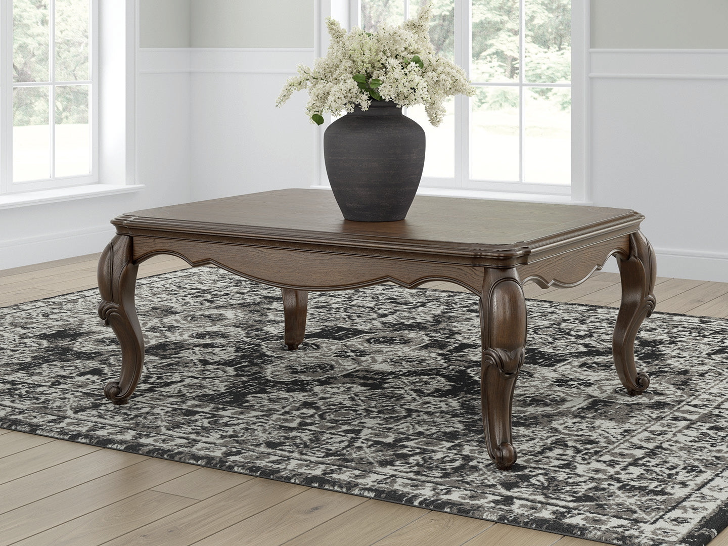 Diamond Furniture - Ashley Furniture - Maylee Coffee Table - Rectangular Cocktail Table - T617-1