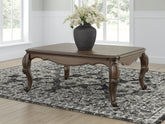 Diamond Furniture - Ashley Furniture - Maylee Coffee Table - Rectangular Cocktail Table - T617-1