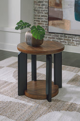 Diamond Furniture - Ashley Furniture - Kraeburn End Table - Round End Table - T624-6