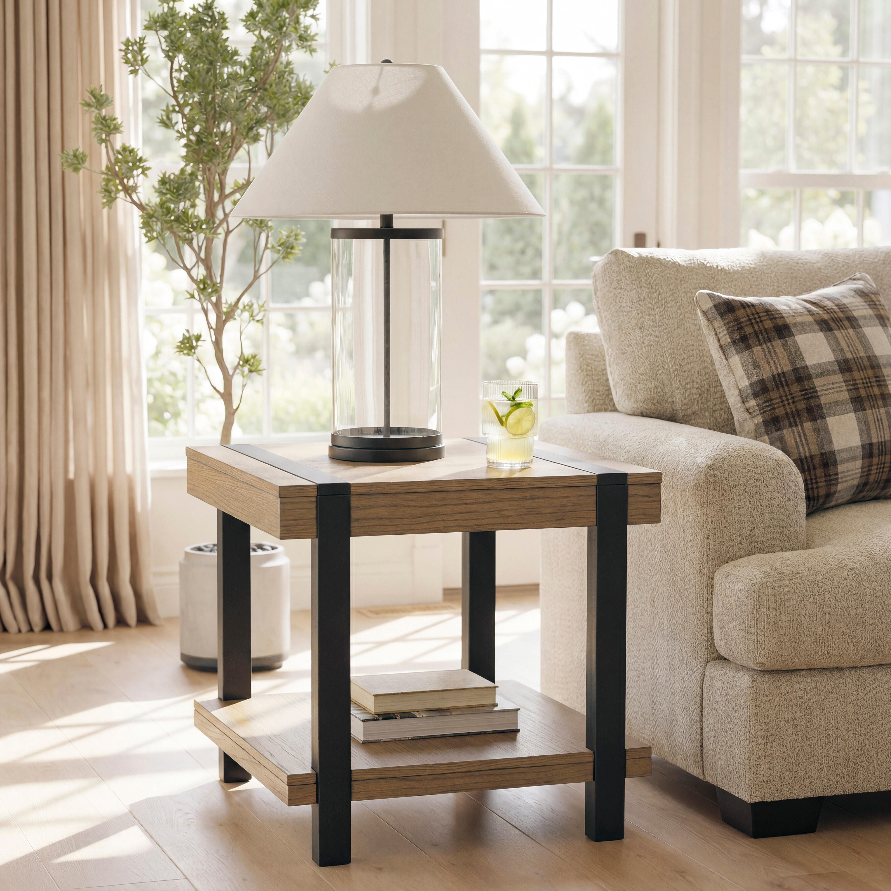 Diamond Furniture - Ashley Furniture - Jorannti End Table - Square End Table - T631-2