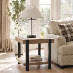 Diamond Furniture - Ashley Furniture - Jorannti End Table - Square End Table - T631-2