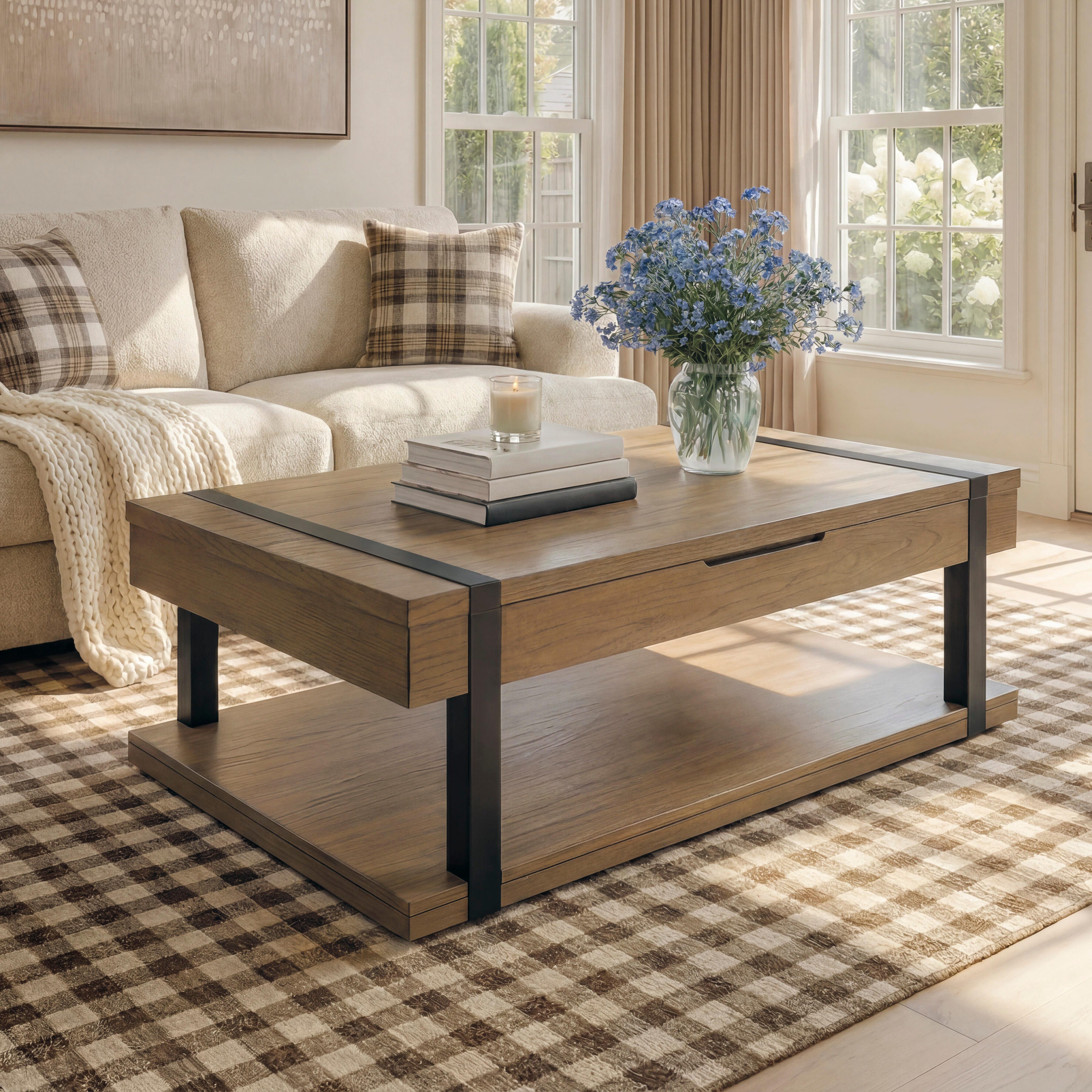 Diamond Furniture - Ashley Furniture - Jorannti Lift-Top Coffee Table - Rect Lift Top Cocktail Table - T631-9