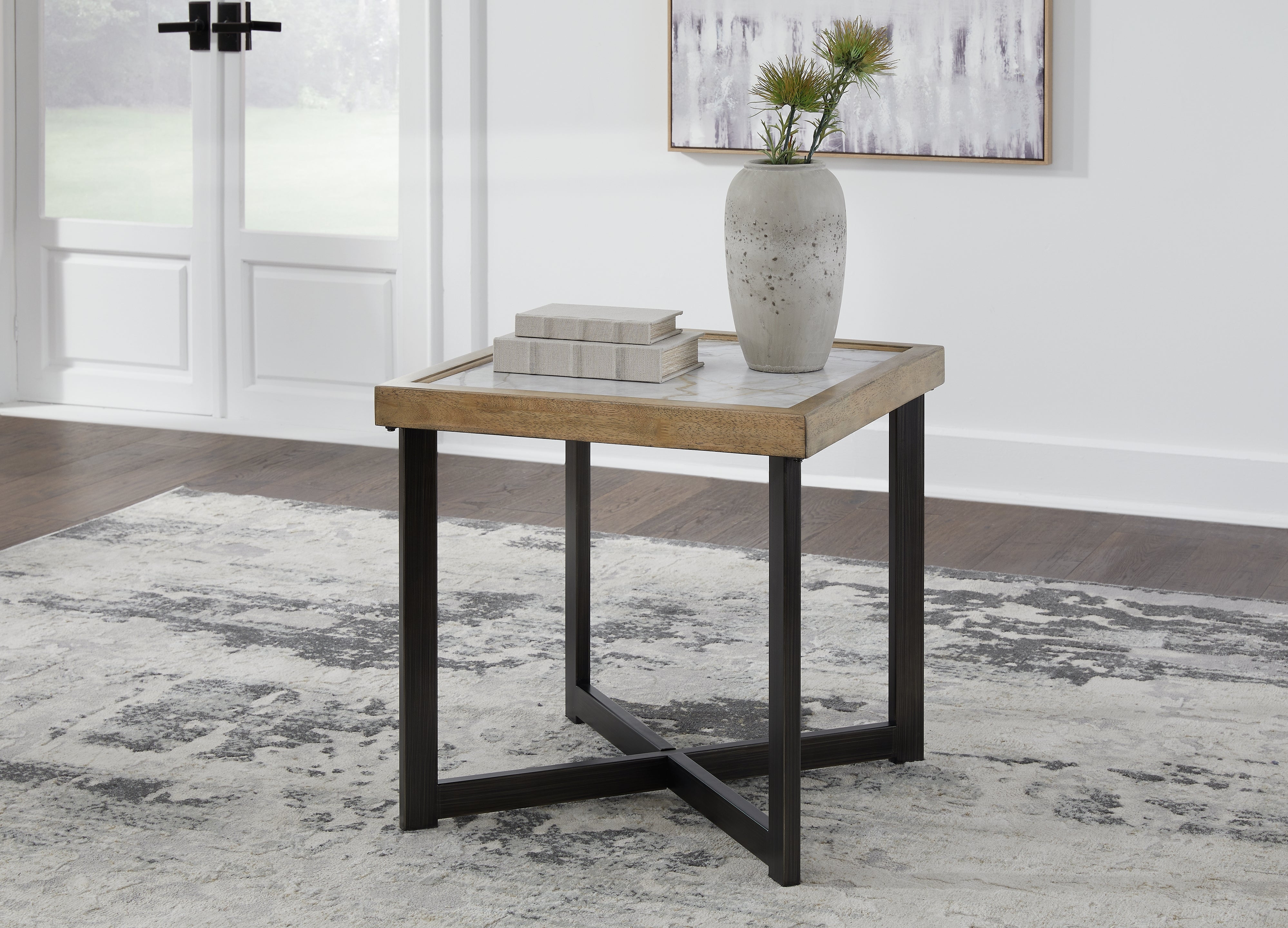 Diamond Furniture - Ashley Furniture - Montia End Table - Square End Table - T632-2