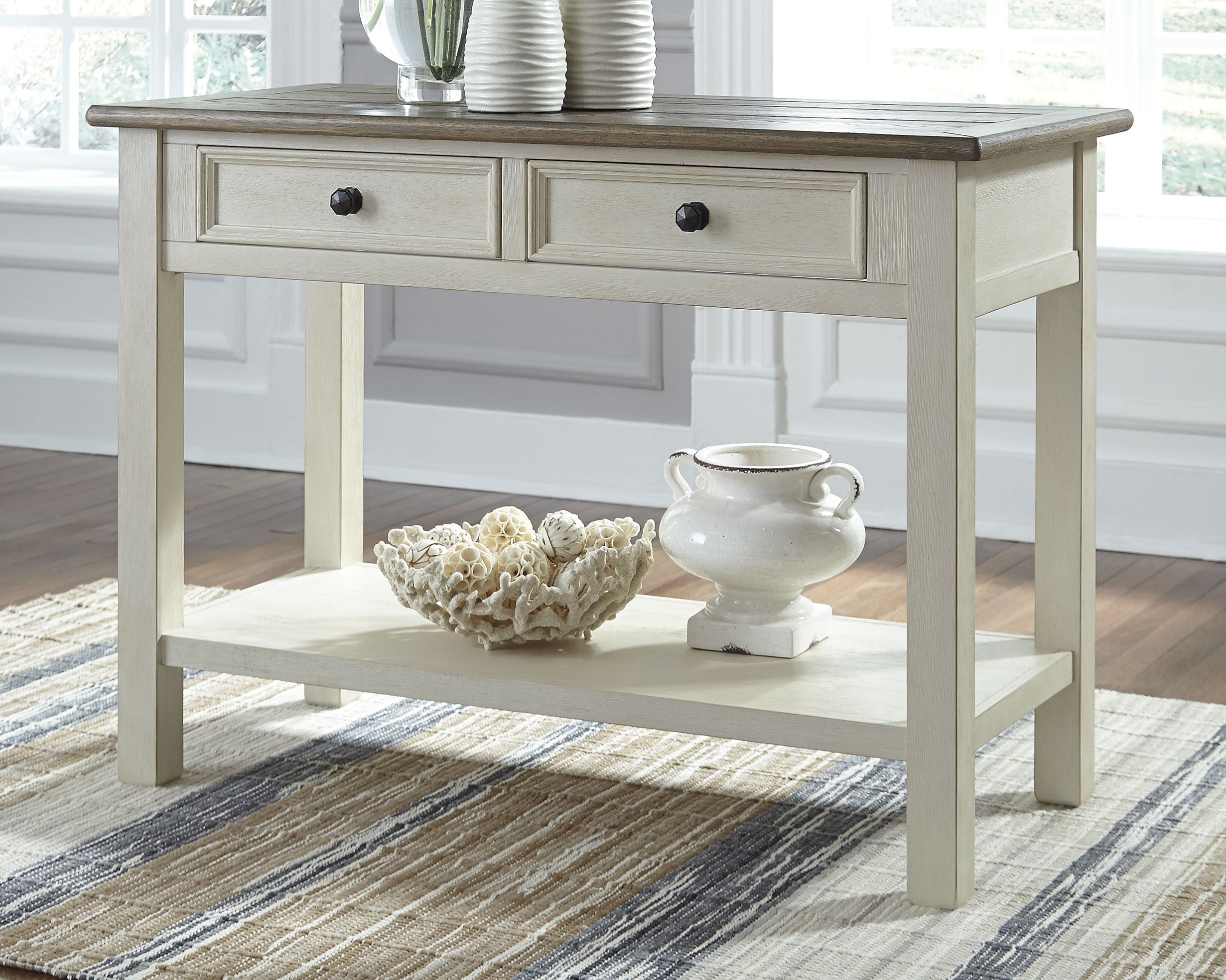 Diamond Furniture - Ashley Furniture - Bolanburg Sofa/Console Table - Sofa Table - T637-4