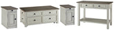 Diamond Furniture - Ashley Furniture - Bolanburg Coffee Table and 2 Chairside End Tables with Console - Coffee Table and 2 Chairside End Tables with Console - T637T4