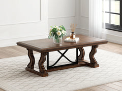 Diamond Furniture - Ashley Furniture - Maylee Coffee Table - Rectangular Cocktail Table - T647-1