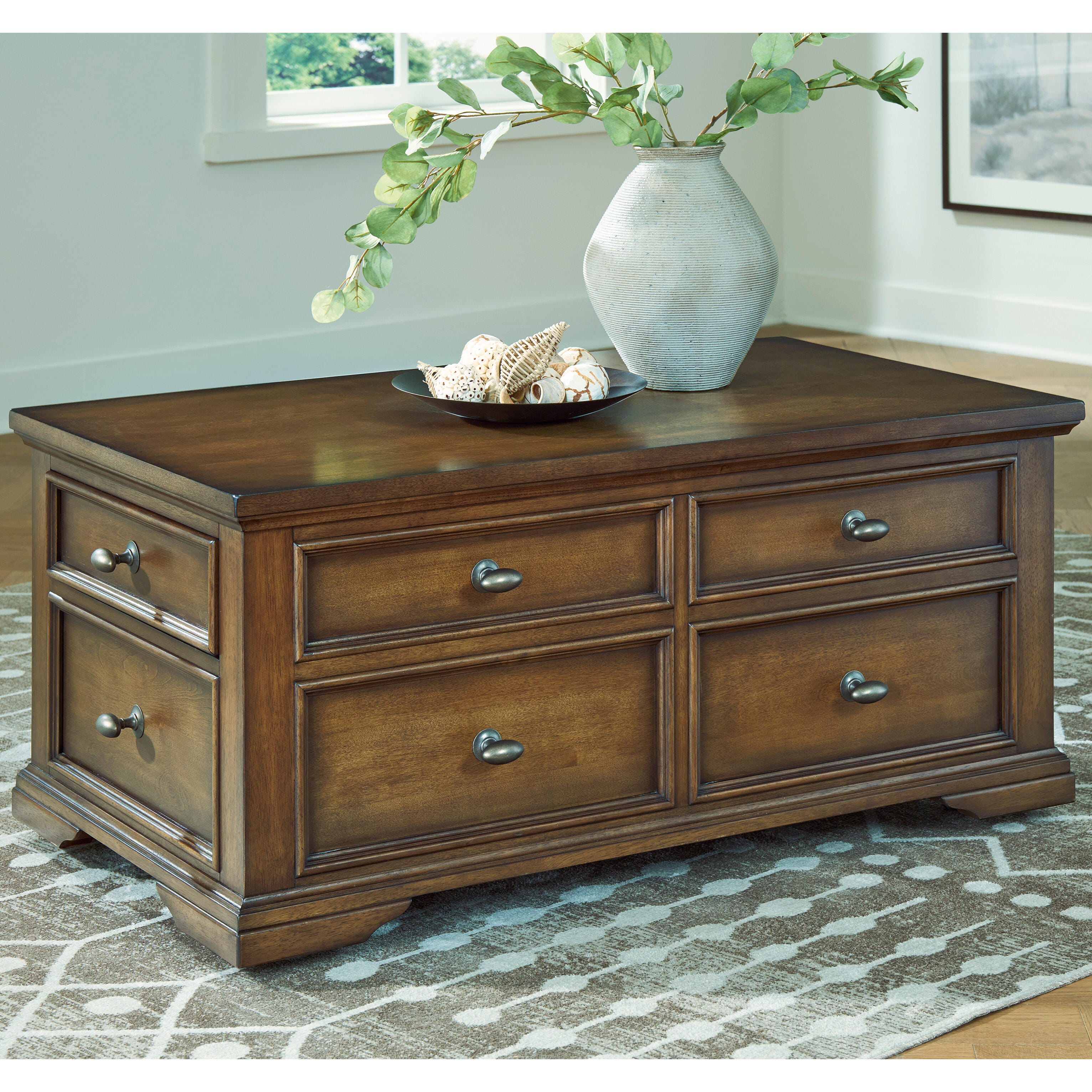 Diamond Furniture - Ashley Furniture - Channley Lift-Top Coffee Table - Lift Top Cocktail Table - T649-20