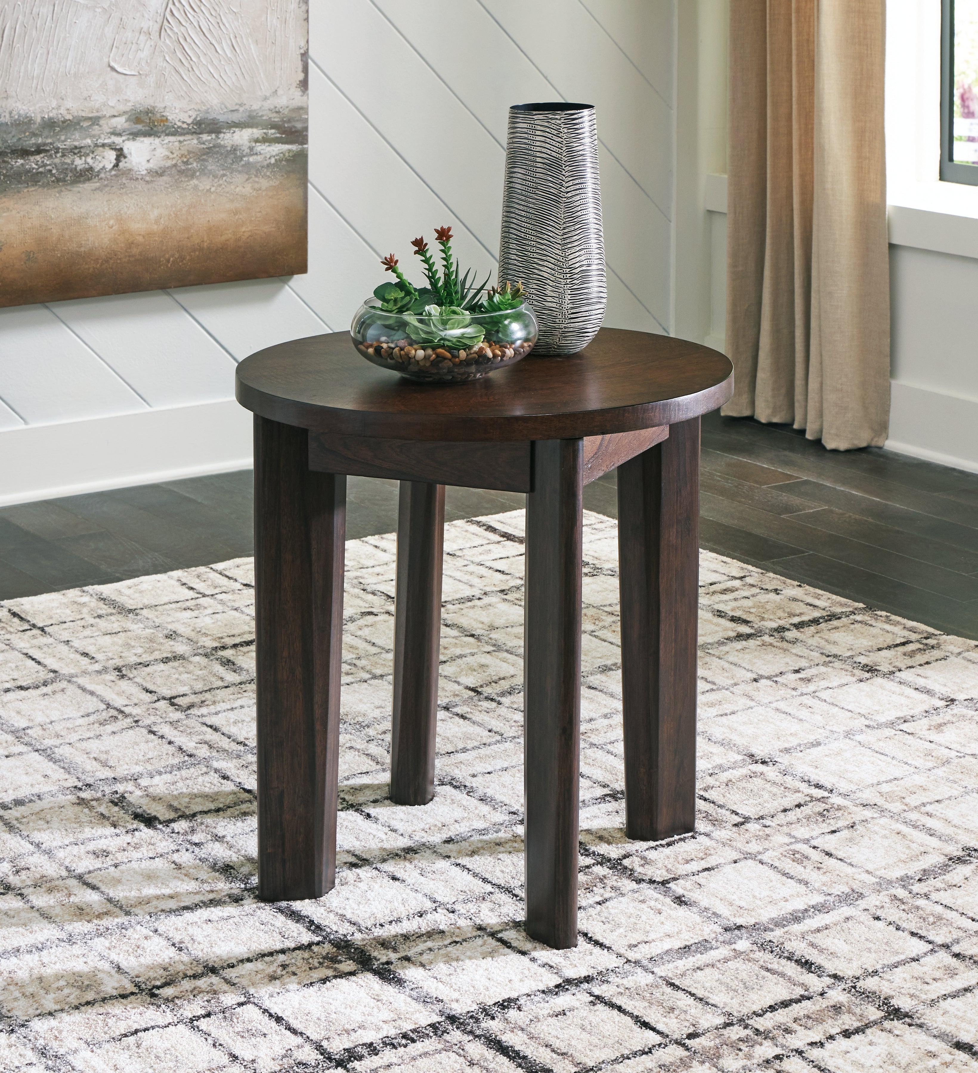 Diamond Furniture - Ashley Furniture - Korestone 2 End Table - Round End Table - T657-6