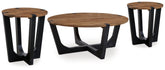 Diamond Furniture - Ashley Furniture - Hanneforth Coffee Table and 2 End Tables - Coffee Table and 2 End Tables - T726T1