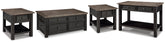Diamond Furniture - Ashley Furniture - Tyler Creek Coffee Table and 2 End Tables with Console - Coffee Table and 2 End Tables with Console - T736T3
