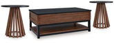 Diamond Furniture - Ashley Furniture - Kallari Coffee Table and 2 Ends - Coffee Table and 2 Ends - T737T1