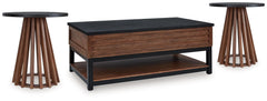Diamond Furniture - Ashley Furniture - Kallari Coffee Table and 2 Ends - Coffee Table and 2 Ends - T737T1