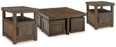 Diamond Furniture - Ashley Furniture - Boardernest Coffee Table and 2 End Tables - Coffee Table and 2 End Tables - T738T1