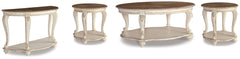 Realyn Coffee Table, 2 Ends and Console