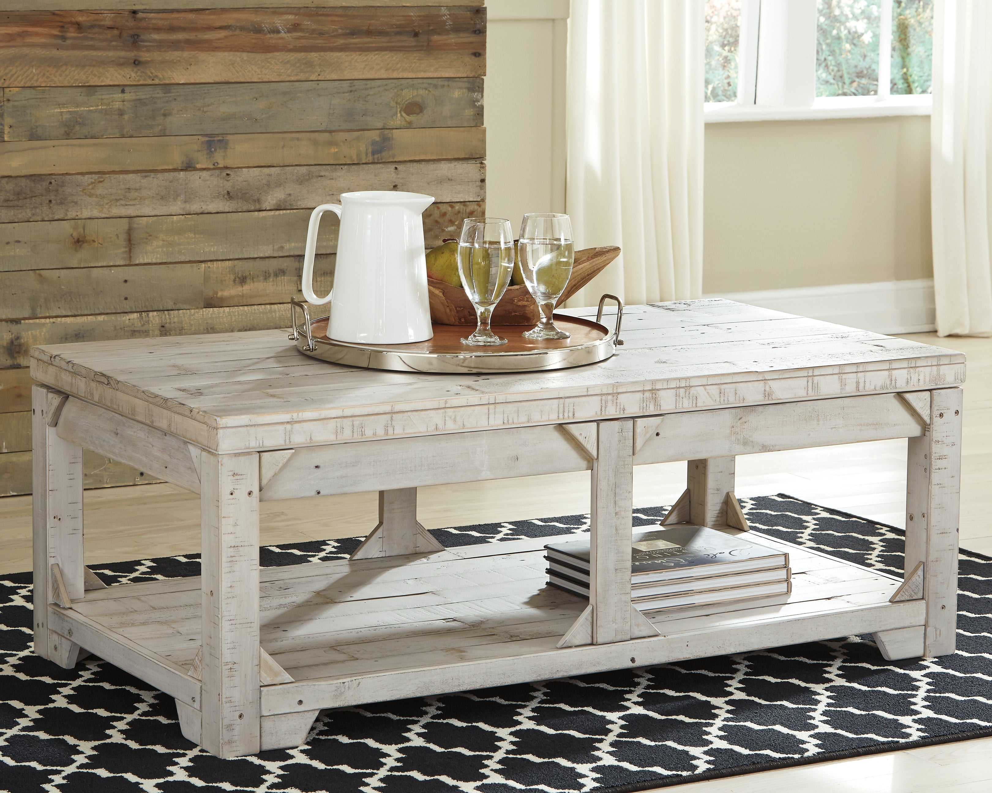 Diamond Furniture - Ashley Furniture - Fregine Coffee Table with Lift Top - Lift Top Cocktail Table - T755-9