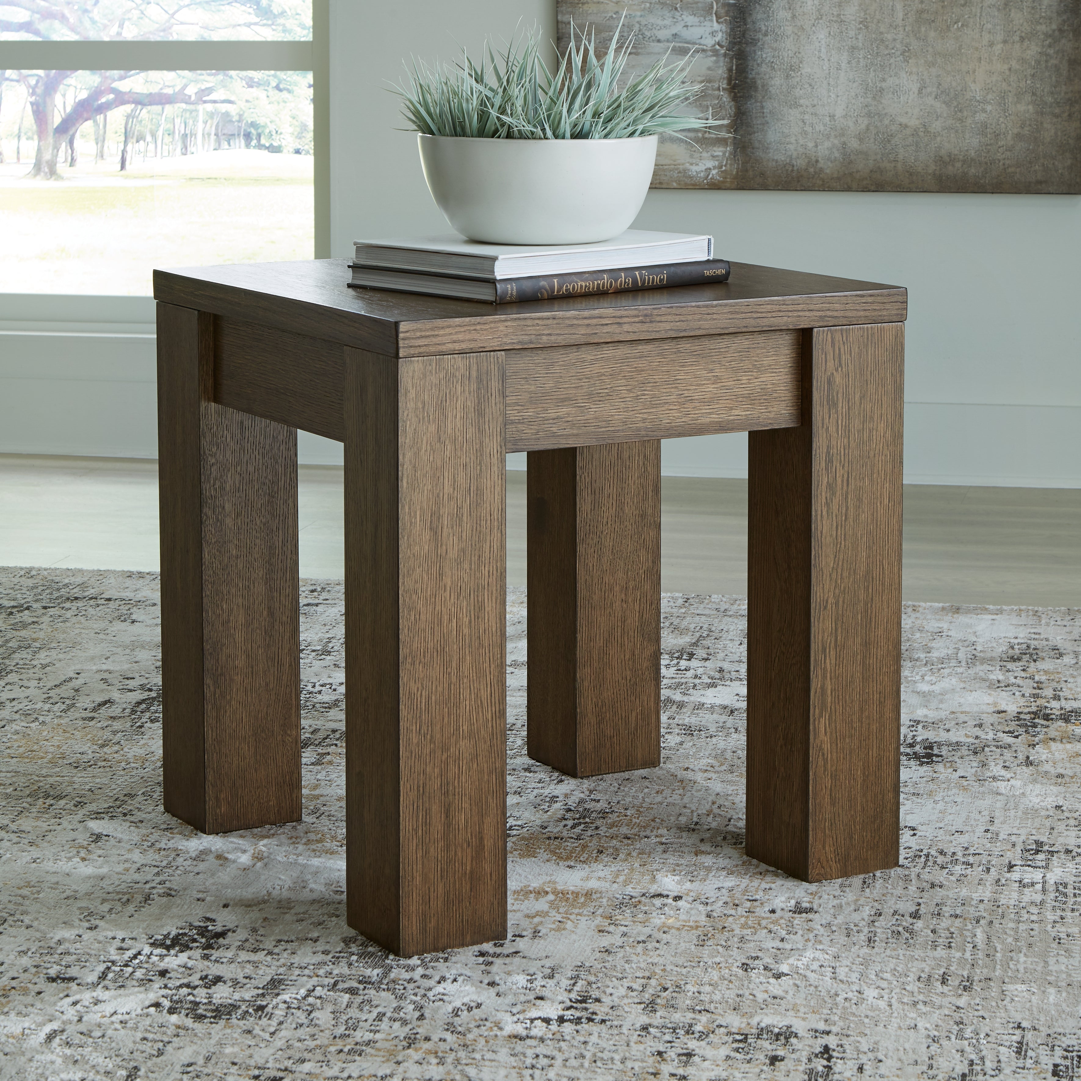 Diamond Furniture - Ashley Furniture - Rosswain End Table - Square End Table - T763-2