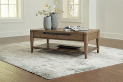 Diamond Furniture - Ashley Furniture - Roanhowe Coffee Table - Rectangular Cocktail Table - T769-1