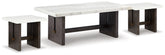 Diamond Furniture - Ashley Furniture - Burkhaus Coffee Table and 2 Ends - Coffee Table and 2 Ends - T779T1