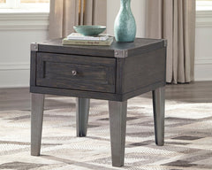 Diamond Furniture - Ashley Furniture - Todoe End Table with USB Ports & Outlets - Rectangular End Table - T901-3