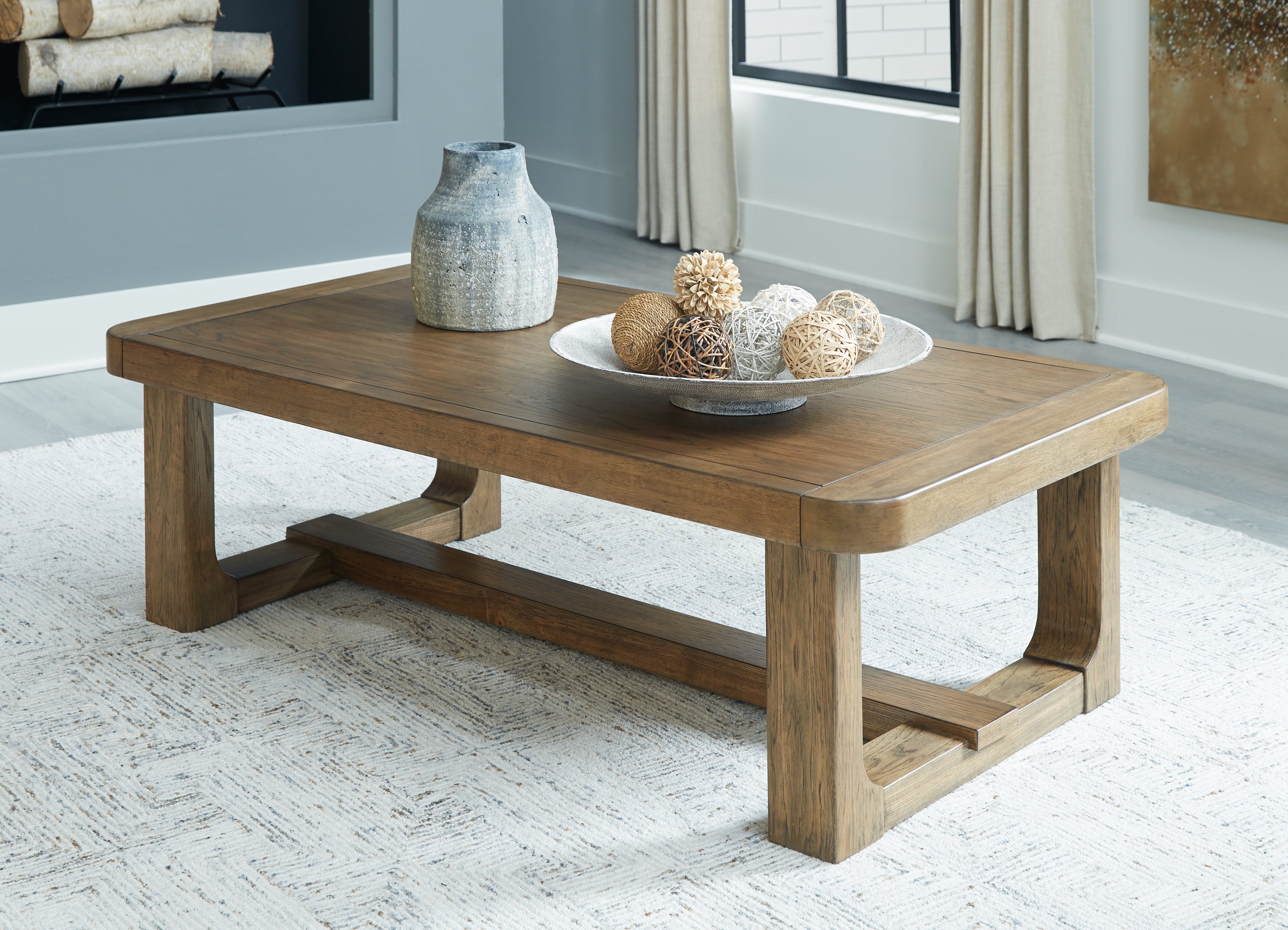 Diamond Furniture - Ashley Furniture - Cabalynn Coffee Table - Rectangular Cocktail Table - T974-1