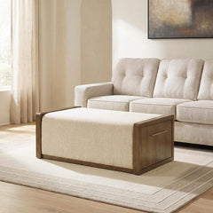 Diamond Furniture - Ashley Furniture - Marxmore Upholstered Ottoman with Storage - UPH Ottoman with Storage - T983-20