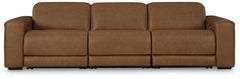 Diamond Furniture - Ashley Furniture - Magic Man 3-Piece Power Reclining Sectional Sofa - 3-Piece Power Reclining Sectional Sofa / Caramel - PCU10700S9