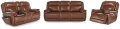 Diamond Furniture - Ashley Furniture - Healy Pier Power Reclining Sofa, Loveseat and Recliner - Power Reclining Sofa, Loveseat and Recliner - U11204U2