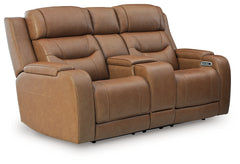 Knightington Power Reclining Loveseat with Audio Seating