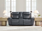 Diamond Furniture - Ashley Furniture - Next Move Power Reclining Loveseat - PWR REC Loveseat/CON/ADJ HDRST - PCU1210018
