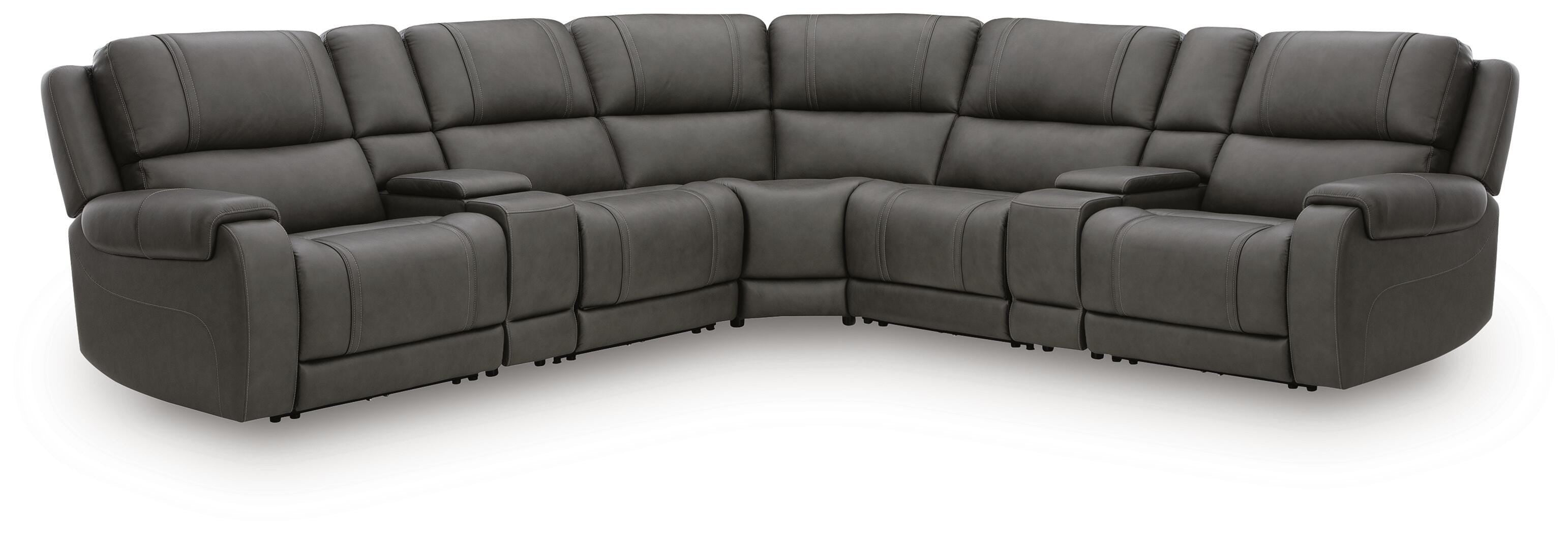 Diamond Furniture - Ashley Furniture - 5Z - Pittson 7-Piece Power Reclining Sectional - 7-Piece Power Reclining Sectional - PCU12600S11