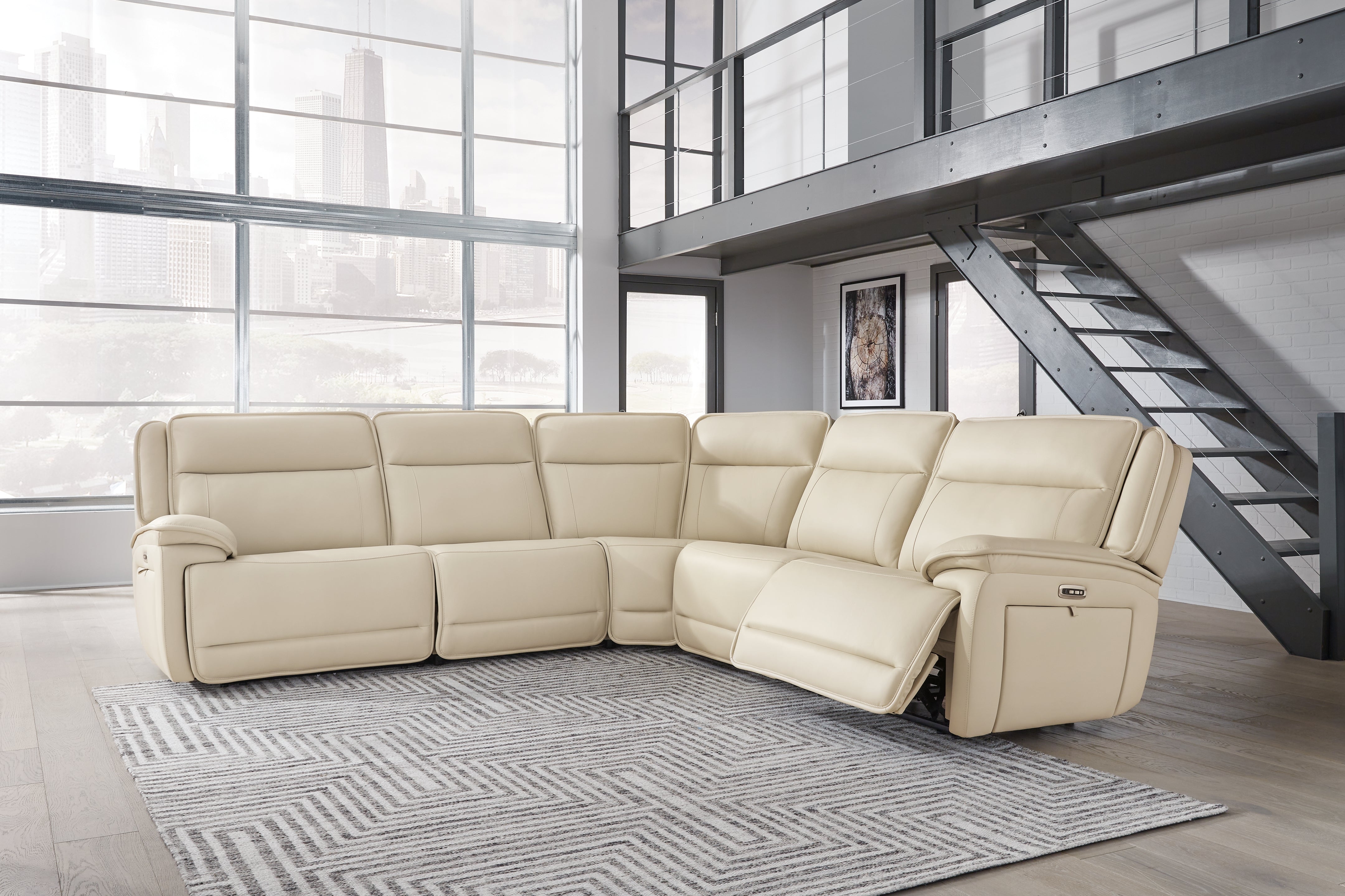 Diamond Furniture - Ashley Furniture - Double Deal 5-Piece Power Reclining Sectional - 5-Piece Power Reclining Sectional - U13001S2