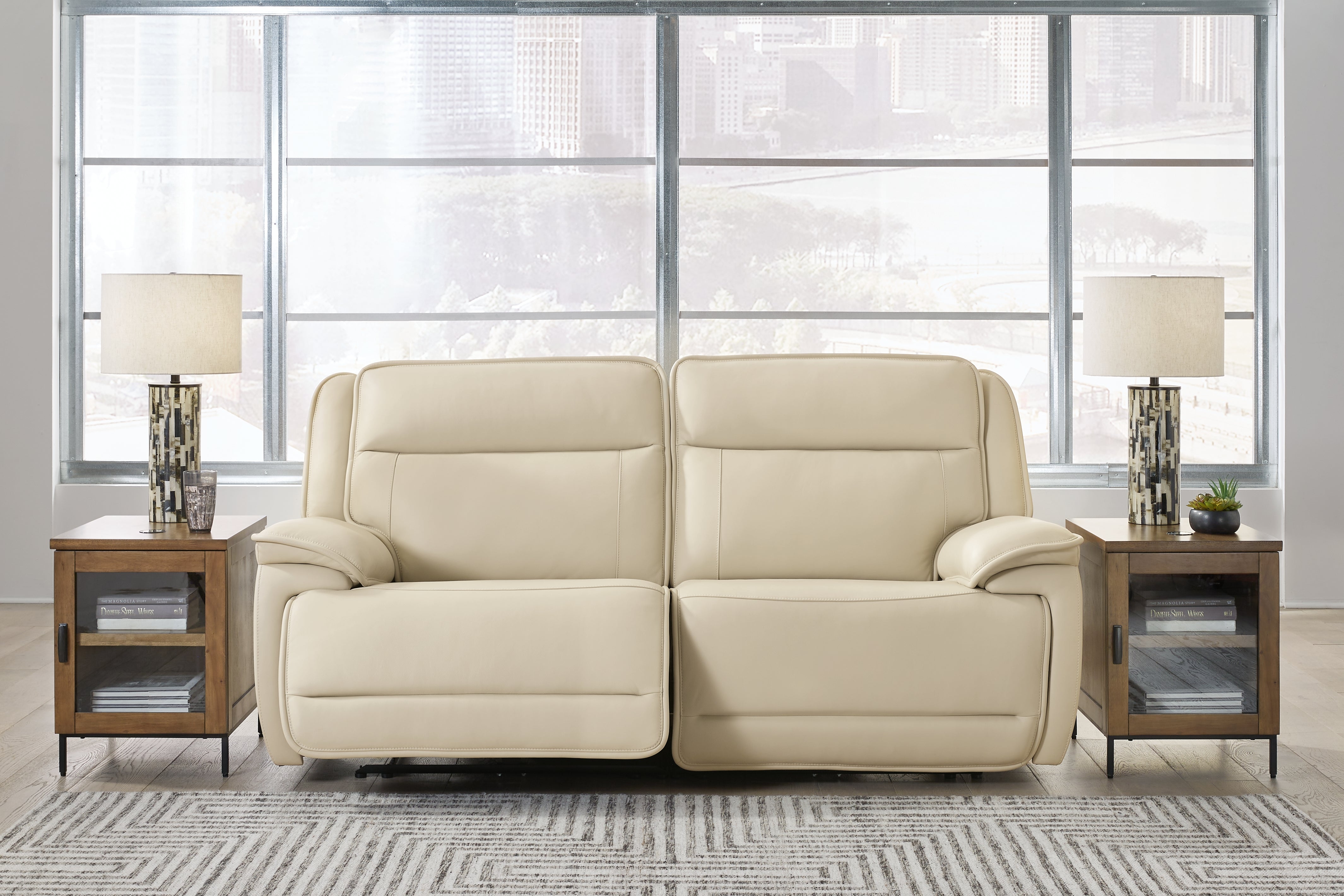 Diamond Furniture - Ashley Furniture - Double Deal 2-Piece Power Reclining Loveseat Sectional - 2-Piece Power Reclining Loveseat Sectional - U13001S3