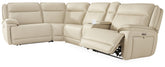 Diamond Furniture - Ashley Furniture - Double Deal 5-Piece Reclining Sectional with Console - 5-Piece Reclining Sectional with Console - U13001S8