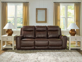 Diamond Furniture - Ashley Furniture - Gravier Power Reclining Sofa - PWR REC Sofa with ADJ Headrest - U1330115
