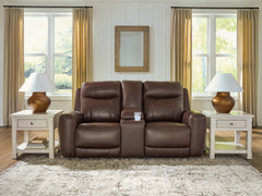 Diamond Furniture - Ashley Furniture - Gravier Power Reclining Loveseat with Console - PWR REC Loveseat/CON/ADJ HDRST - U1330118