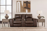 Diamond Furniture - Ashley Furniture - Alessandro Power Reclining Loveseat with Console - PWR REC Loveseat/CON/ADJ HDRST - U2550218