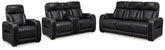 Diamond Furniture - Ashley Furniture - Boyington Power Reclining Sofa, Loveseat and Recliner - Power Reclining Sofa, Loveseat and Recliner / Gray - U27105U2