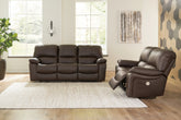 Diamond Furniture - Ashley Furniture - Leesworth Power Reclining Sofa and Loveseat - Power Reclining Sofa and Loveseat - U43808U1