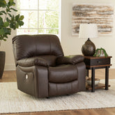 Diamond Furniture - Ashley Furniture - Leesworth Power Recliner - Power Rocker Recliner - U4380898