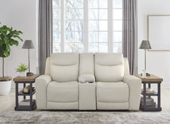 Diamond Furniture - Ashley Furniture - Mindanao Power Reclining Loveseat with Console - PWR REC Loveseat/CON/ADJ HDRST - U5950518