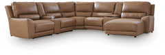 Diamond Furniture - Ashley Furniture - DeepWakes 7-Piece Reclining Sectional with Chaise and Storage Consoles - 7-Piece Reclining Sectional with Chaise and Storage Consoles - PCU62606S30