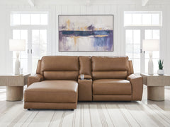 Diamond Furniture - Ashley Furniture - DeepWakes 3-Piece Power Reclining Sectional with Chaise - 3-Piece Power Reclining Sectional with Chaise - PCU62606S17